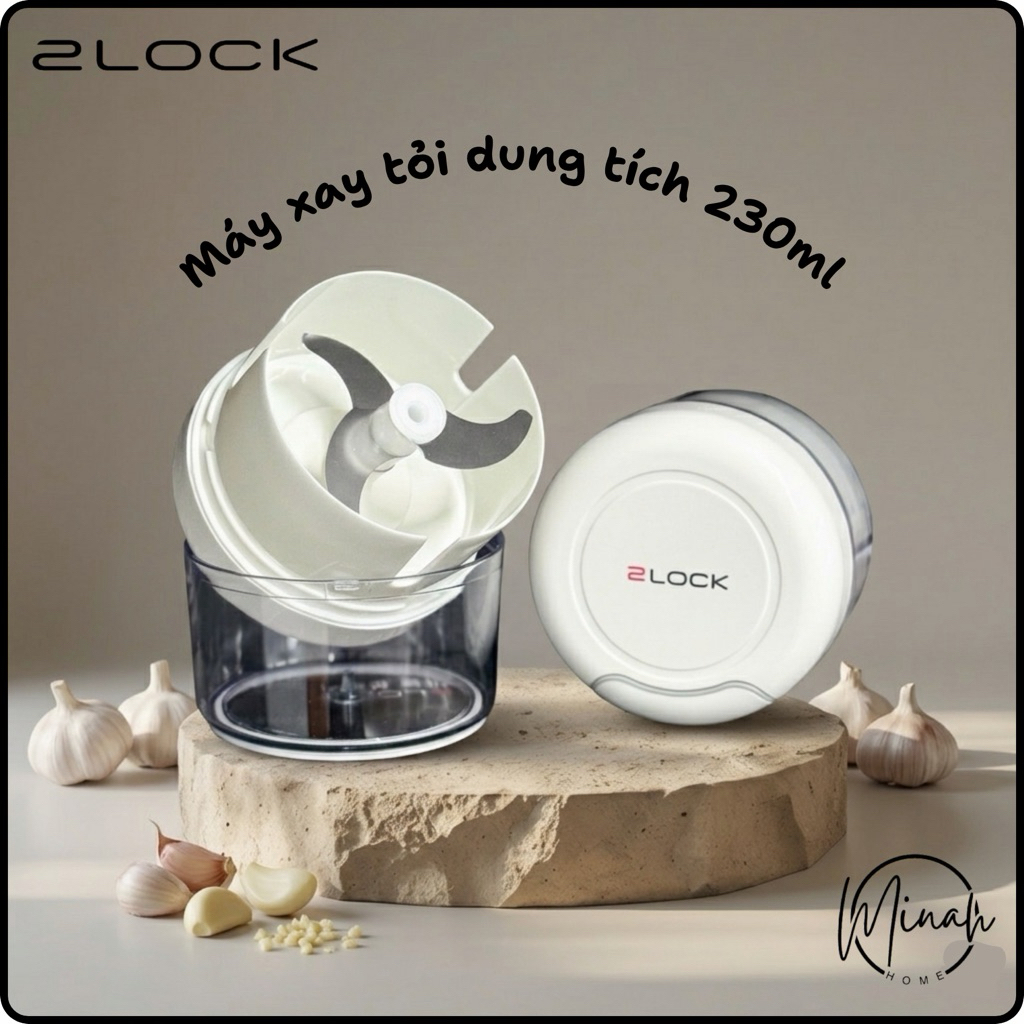 Máy xay tỏi 2Lock Korea