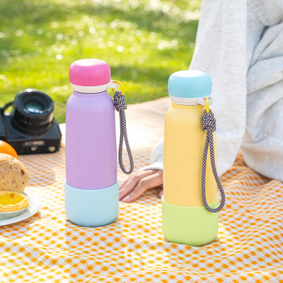 Bình giữ nhiệt EcoFlask 550ml Cầu Vồng cao cấp chính hãng, có ống hút tiện lợi, inox 304, bảo hành 3 năm
