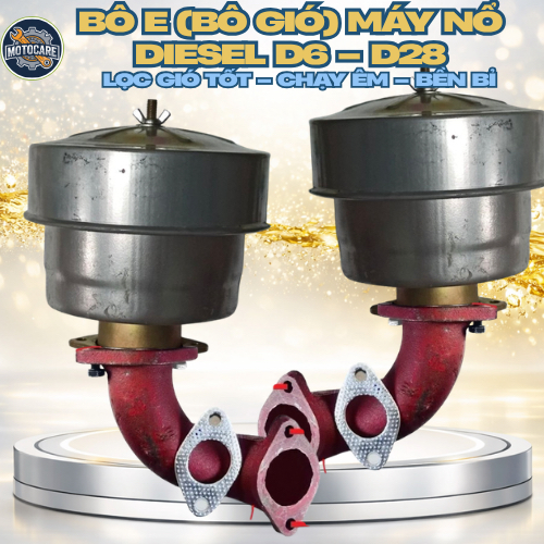 Bô E (Bô Gios) Máy Nổ DIESEL D6 – D28 | Lọc Gió Tốt – Chạy Êm – Bền Bỉ