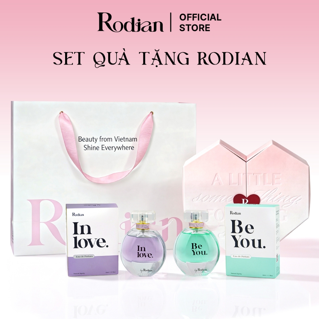 [Set quà tặng Rodian] Combo Nước hoa Rodian Be You 50ml và Nước Hoa Rodian In Love 50ml