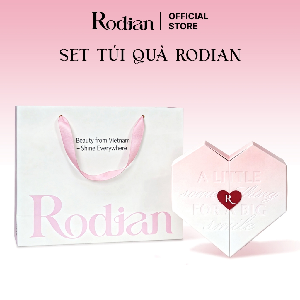 Hộp quà trái tim mix combo và Túi quà tặng Rodian
