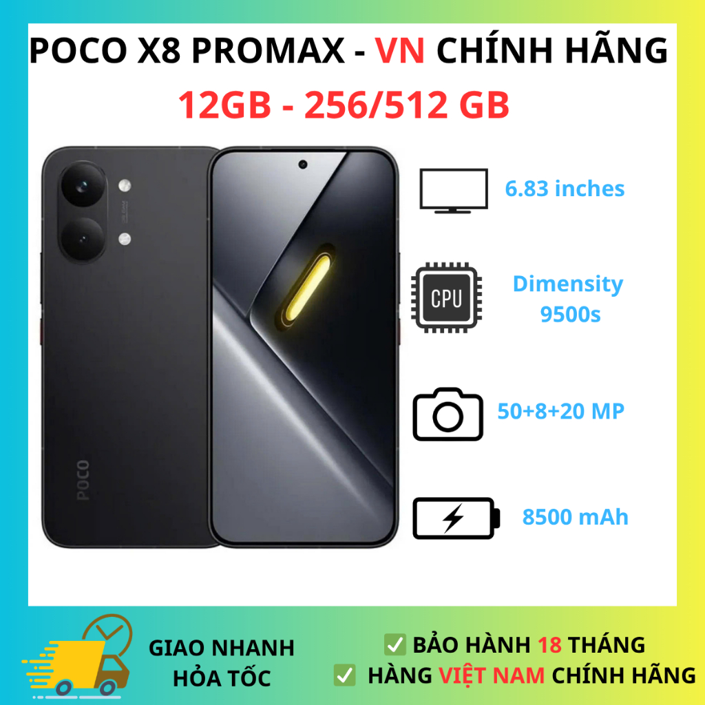 Điện Thoại Xiaomi Poco X8 Promax 5G (12GB-512GB) - Hàng Chính Hãng | BigBuy360 - bigbuy360.vn