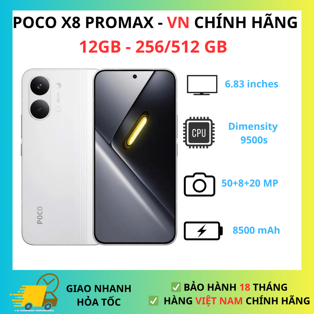 Điện Thoại Xiaomi Poco X8 Promax 5G (12GB-512GB) - Hàng Chính Hãng | BigBuy360 - bigbuy360.vn
