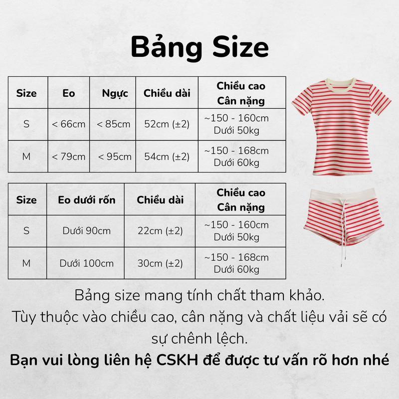 SET Áo Thun Nữ Kẻ Sọc Phối Quần Ngắn Dáng Ôm Kiểu Năng Động La_belle_18 | BigBuy360 - bigbuy360.vn