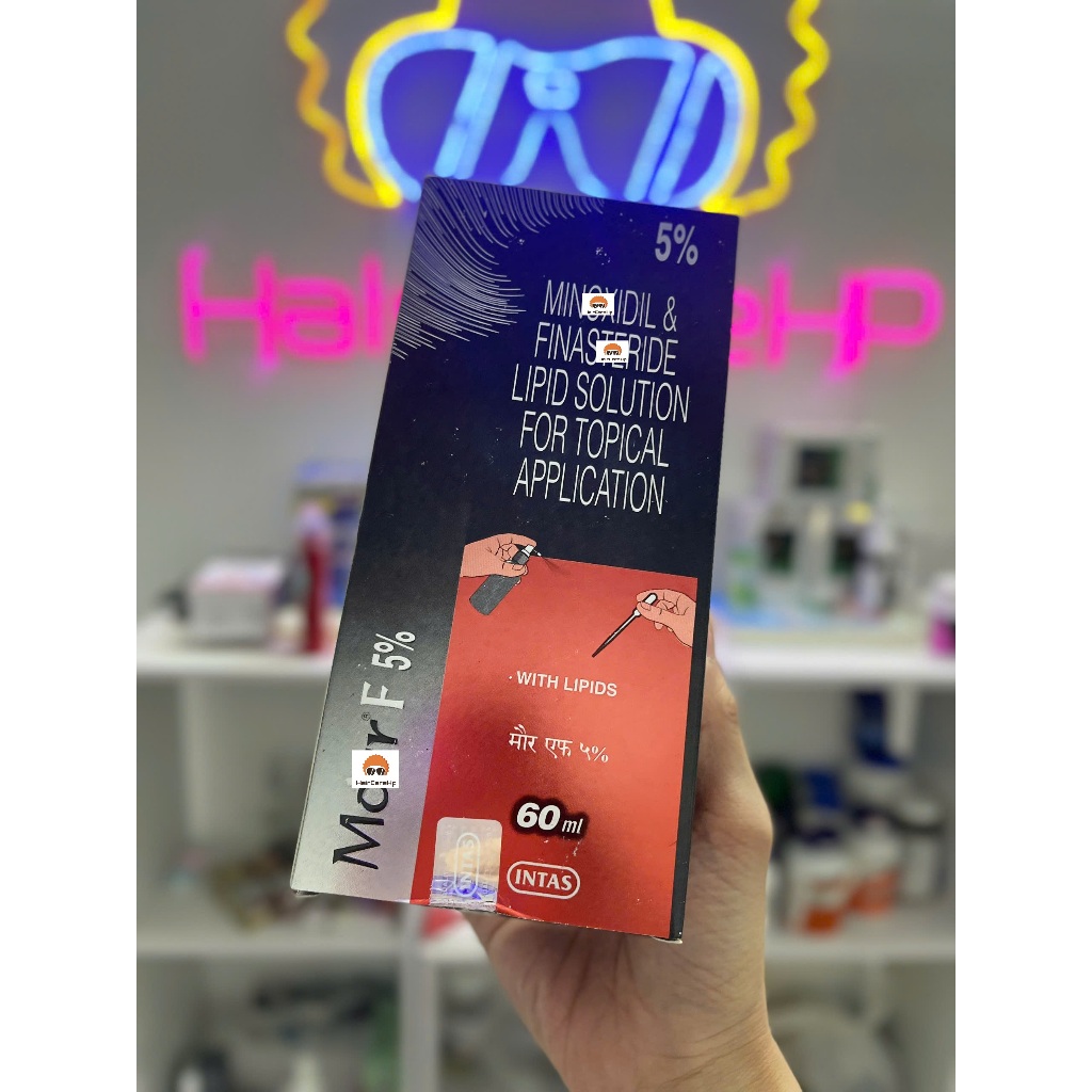 ( Ấn Độ ) Tinh chất mọc tóc cao cấp Mi-no-xi-dil Solution Morr F 5% F5 60ml ( New 2026 )