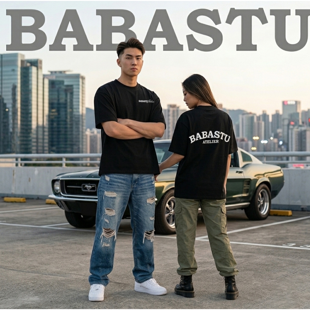 ÁO THUN BOXY BABASTU – STREETWEAR CAO CẤP 300GSM cotton 2 chiều form rộng unisex – áo thun streetwea