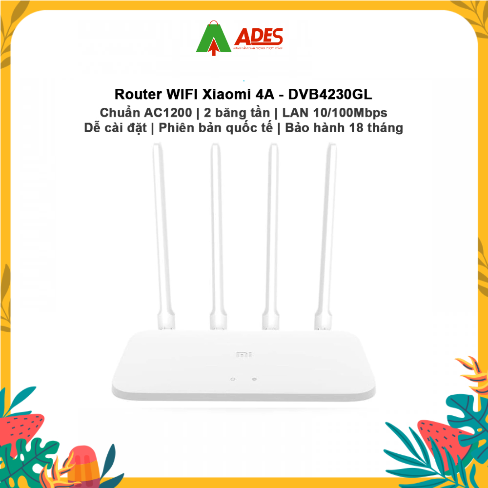 ✔️Bộ phát WIFI Xiaomi 4A DVB4230GL AC1200 băng tần kép Lan 10/100Mbps Dễ cài đặt✔️Hàng Chính Hãng✔️B