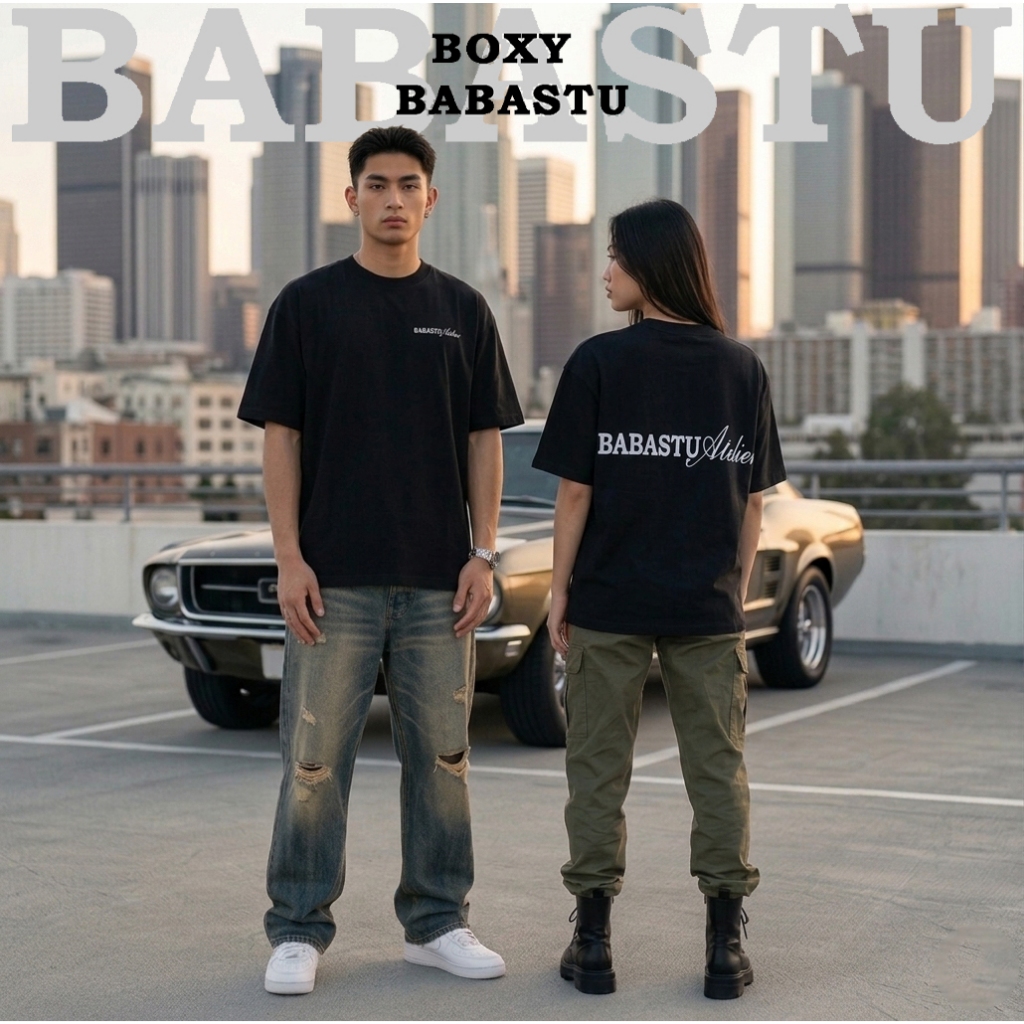 ÁO THUN BOXY BABASTU – STREETWEAR CAO CẤP 300GSM cotton 2 chiều form rộng unisex – áo thun streetwea