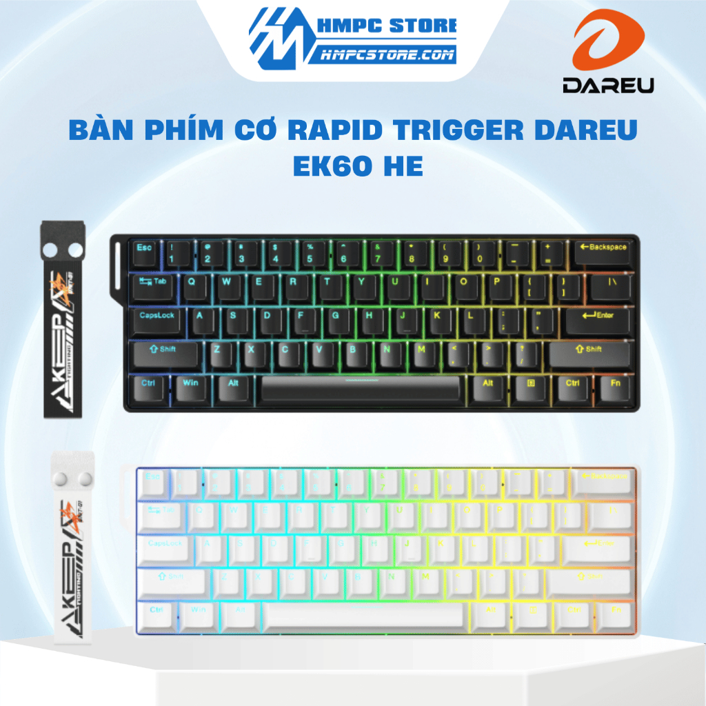 Bàn phím cơ Rapid Trigger DAREU EK60 HE | LED RGB - Có dây | Bảo hành 24 tháng