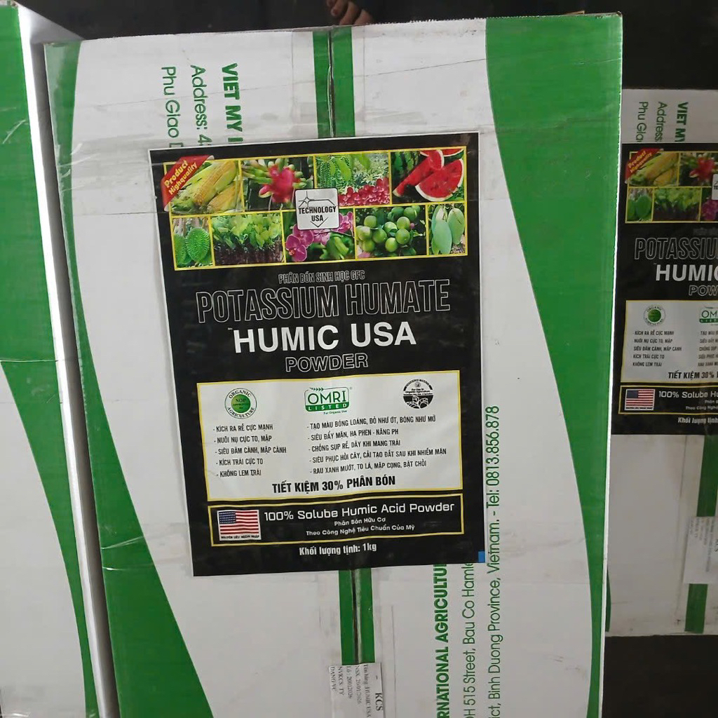 Phân bón humic 25kg tặng 1kg combi