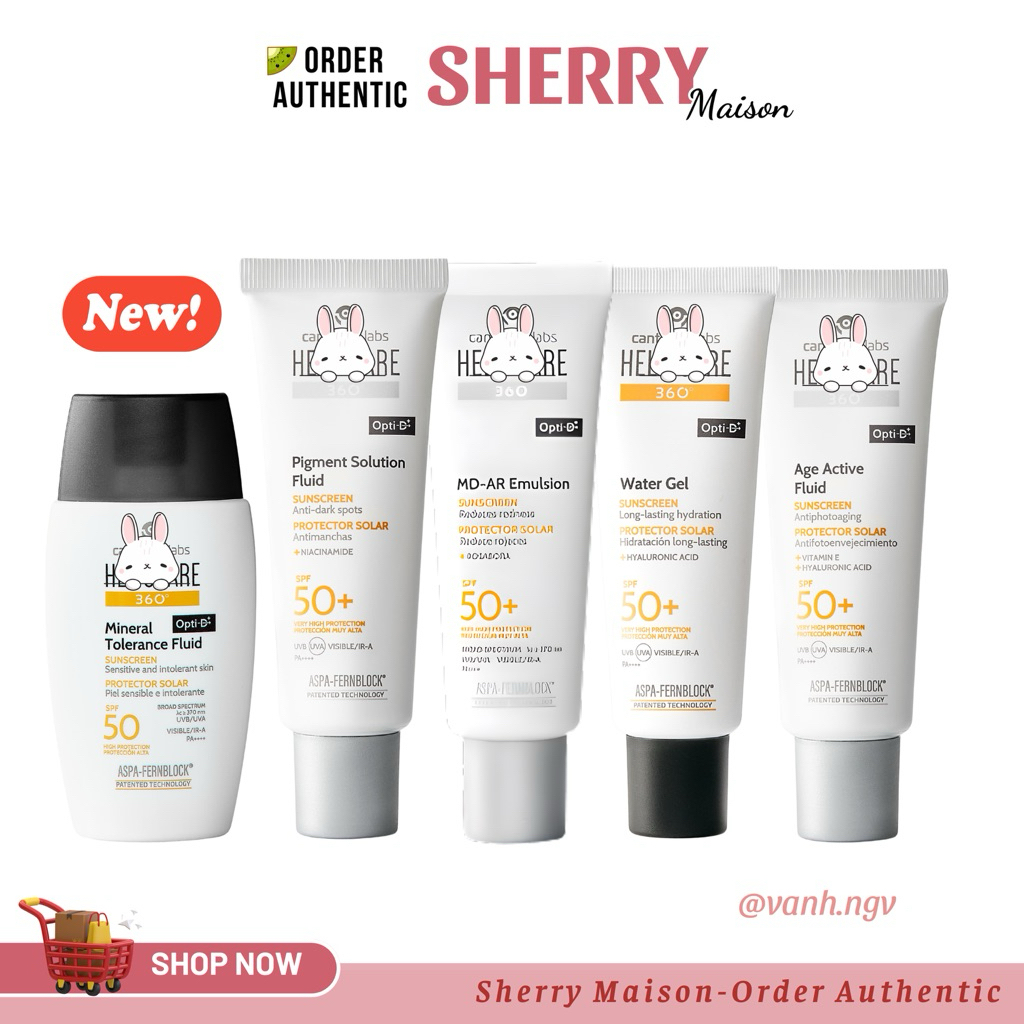 [LINK MỚI] KEM CHỐNG NẮNG HELIOCARE MD A-R EMULSION, HELIOCARE PIGMENT, AGE, MINERAL, WATER GEL 50ML