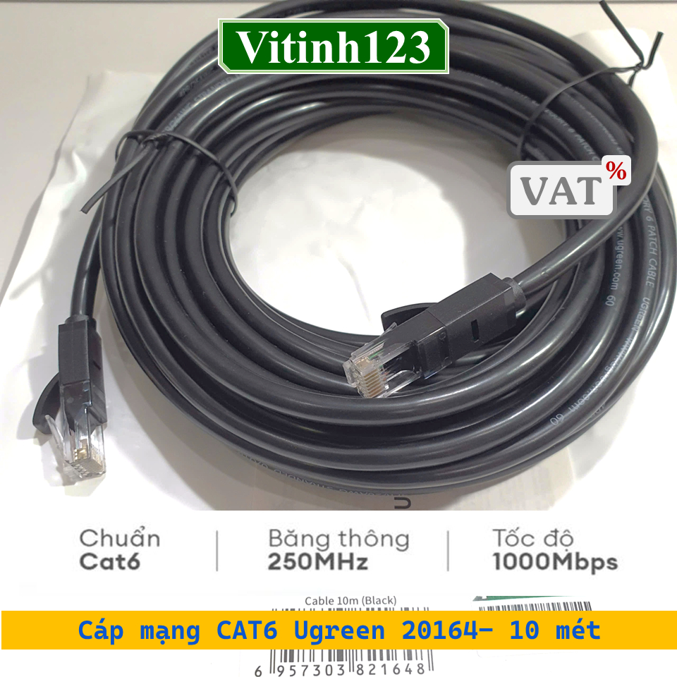 Dây mạng Cat6 Ugreen 20159, 20161, 20162, 20163, 20164,20165, 11203, 11204, 11205, 11207, 11206