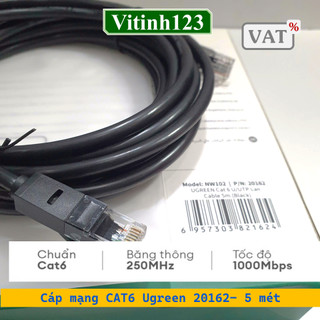 Dây mạng Cat6 Ugreen 20159, 20161, 20162, 20163, 20164,20165, 11203, 11204, 11205, 11207, 11206