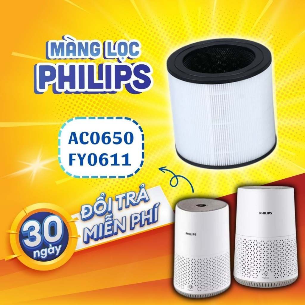 Lõi Lọc Không Khí Philips AC0650/10 Chính Hãng, Lọc HEPA PM2.5, Shopgiadung_123
