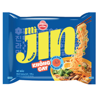 Mì Jin Ottogi/Otoki 120G (Cay / Không Cay) - Mì Nước Hàn Quốc Sợi Dai, Nước Dùng Đậm Đà - OTOKI Chính Hãng