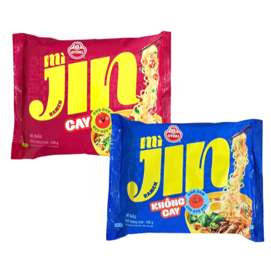 Mì Jin Ottogi/Otoki 120G (Cay / Không Cay) - Mì Nước Hàn Quốc Sợi Dai, Nước Dùng Đậm Đà - OTOKI Chính Hãng
