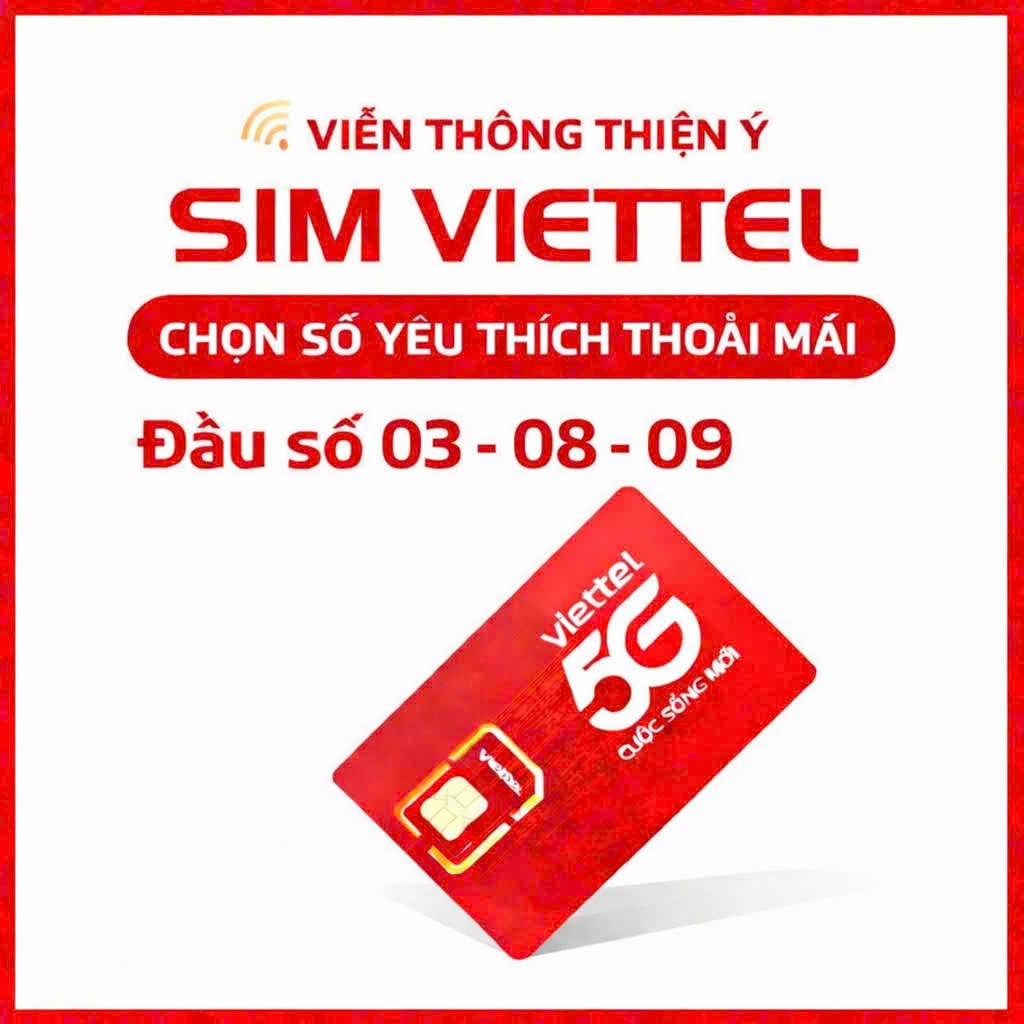 SIM VIETTEL PHÔI 5G ĐẦU SỐ ->03-08-09{nghe gọi hoặc ĐK gói data tùy chọn}TRANG 1