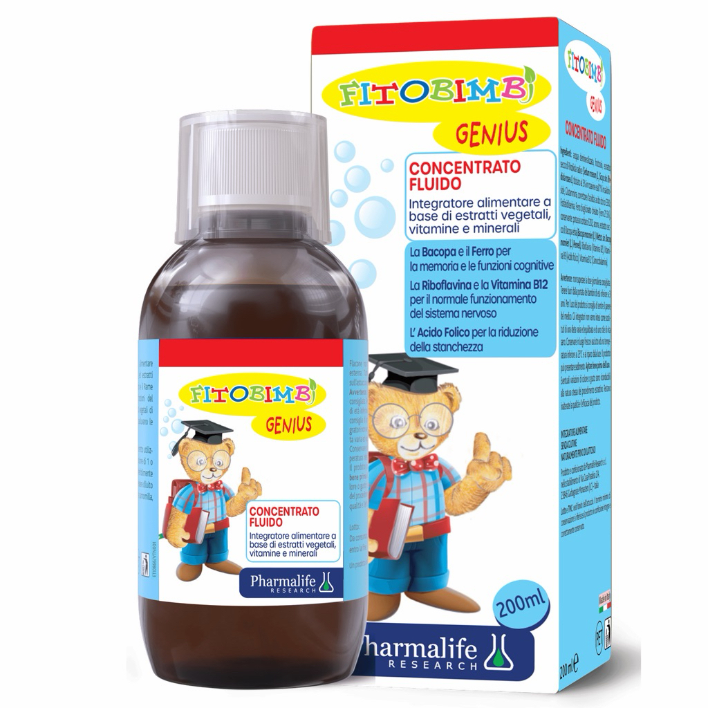 [CHÍNH HÃNG] Siro Fitobimbi Genius Ý - Hỗ Trợ Phát Triển Trí Não, Tăng Cường Tập Trung Cho Bé