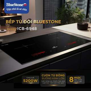 Bếp Điện Từ Đôi Bluestone ICB-6948 - 5200W - Mặt kính Schott Ceran