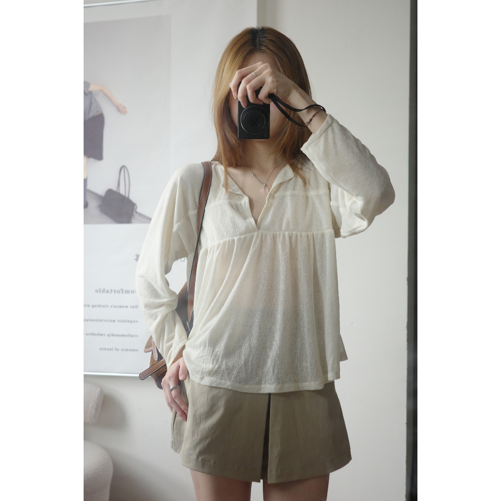 🌼 𝐉𝐨𝐞𝐥𝐥𝐚:✨ Mellie Babydoll Blouse – made by Joella ✨