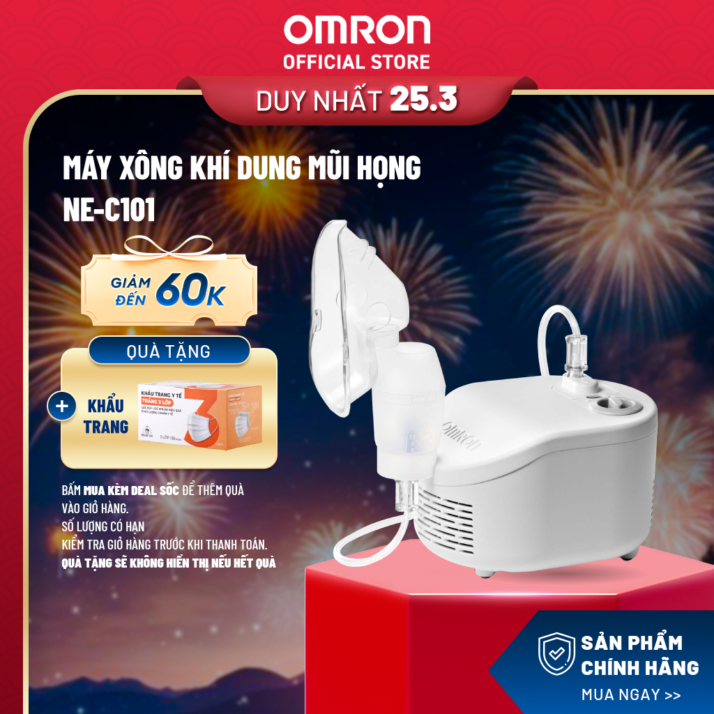 Máy Xông Khí Dung Mũi Họng OMRON NE-C101