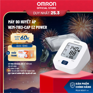 (Dòng mới 2026 - Kèm Adapter) Máy Đo Huyết Áp OMRON HEM-7183-CAP EZ Power