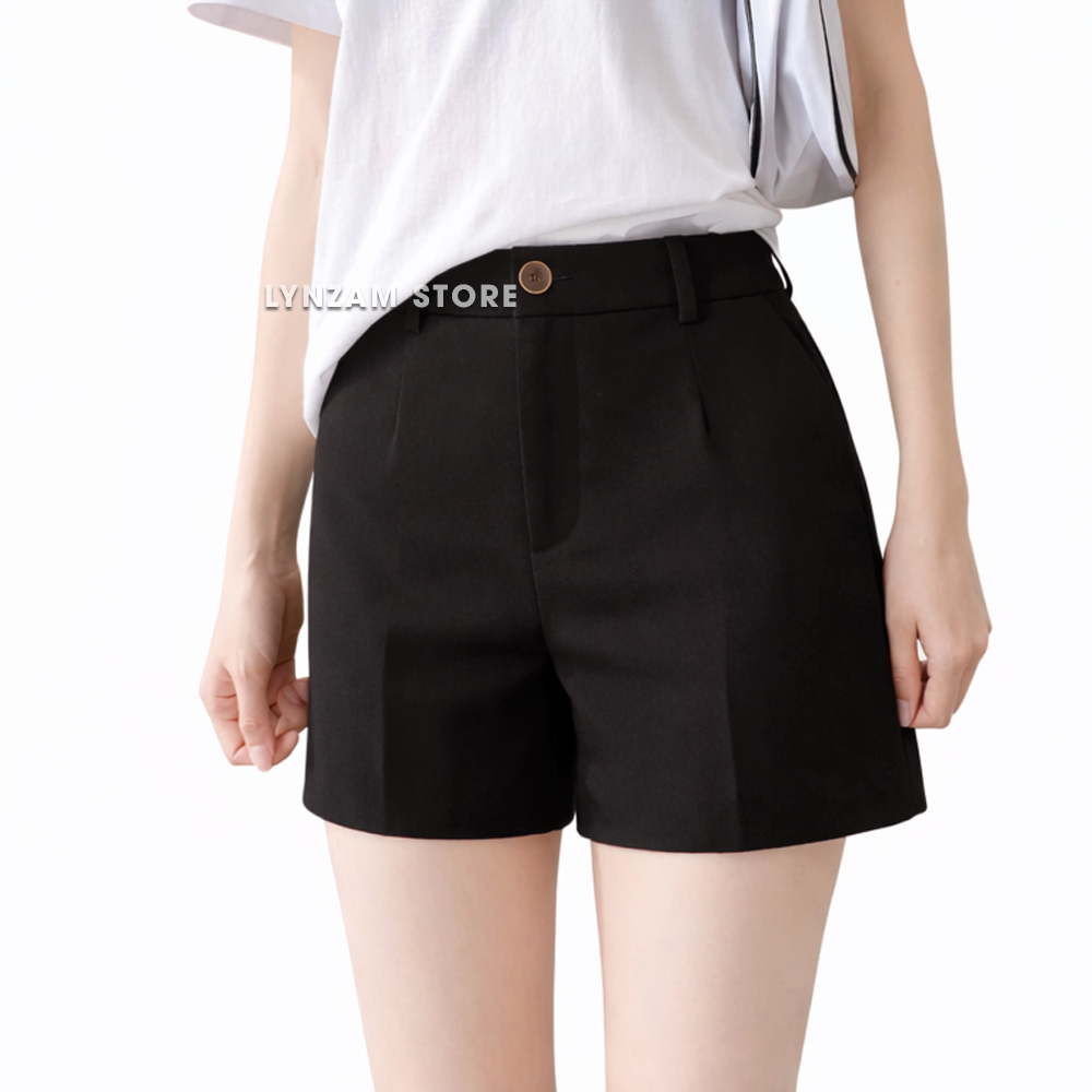 Quần Short Nữ Vải Tuyết Mưa LynZam, Quần Sooc Nữ Ngắn Mát Mùa Hè