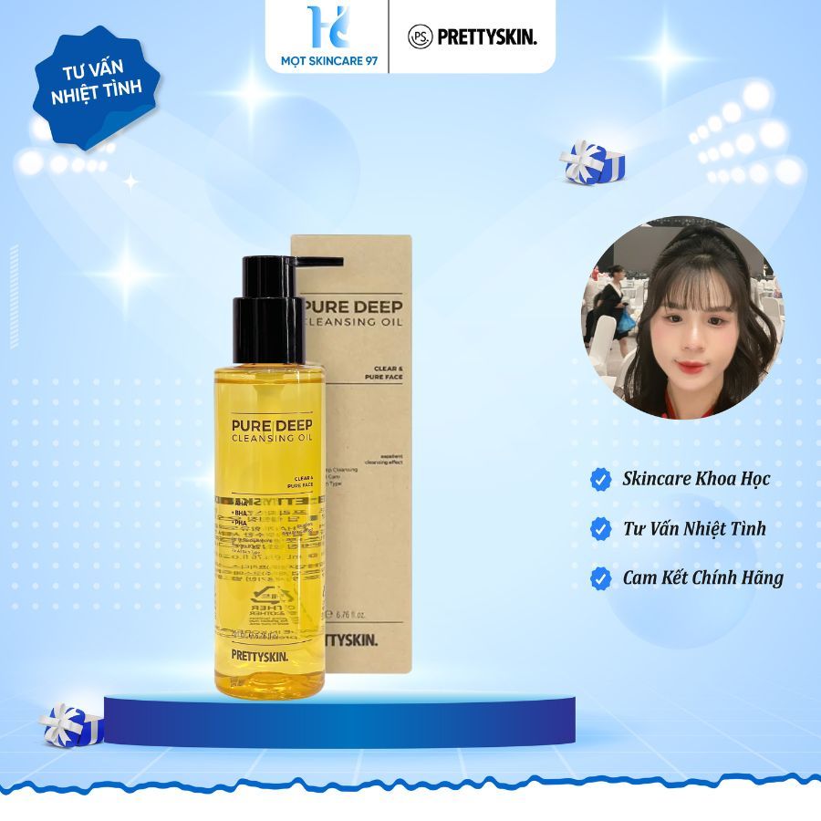 Dầu Tẩy Trang Thế Hệ Mới PURE DEEP CLEANSING OIL PRETTYSKIN