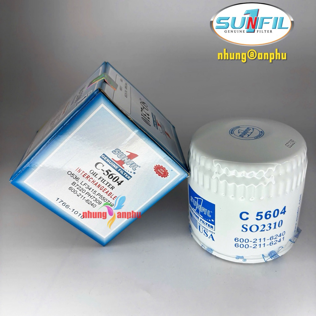 Lọc nhớt Komatsu C5604 /ST10728 / SO2310 / 600-211-6240 / P550719 / 600-211-6241 / LF3415 / JS2002 /