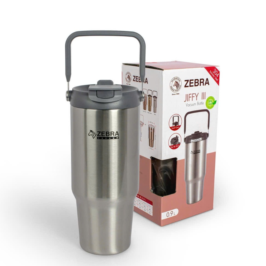 Bình giữ nhiệt Zebra Jiffy III 912827 - 900ml có quai xách ống hút