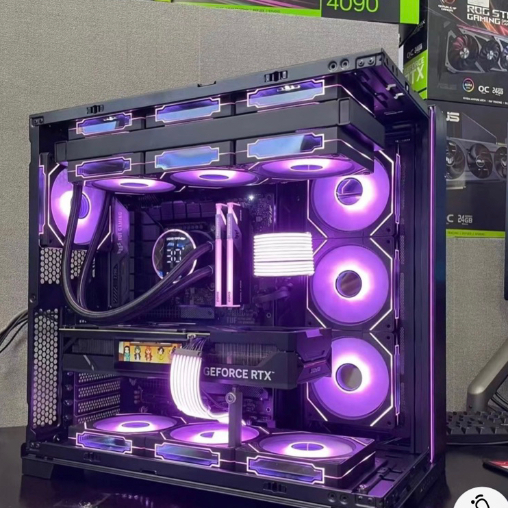 Prims 4PRO ARGB - Quạt tản nhiệt máy tính - Fan gương led vô cực kiểu lianli sync cả Main và Hub