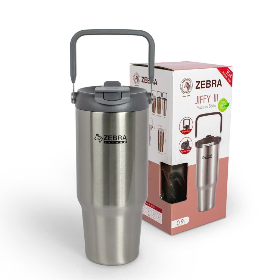 Ly giữ nhiệt Zebra Jiffy III 912827 - 900ml Thái Lan có quai xách