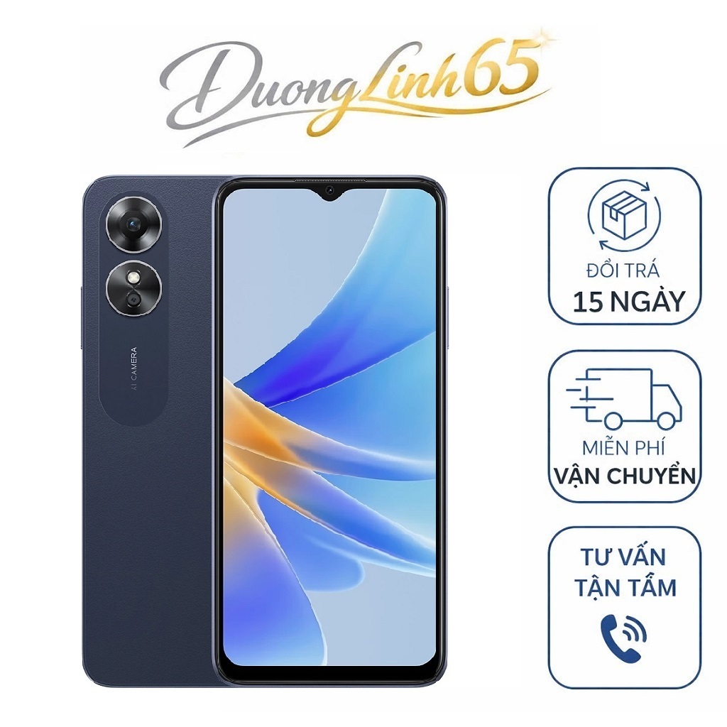 điện thoại giá rẻ Oppo A17 2022 2sim ram 8G/256G Chính Hãng, Camera siêu nét, Bảo hành 12 tháng