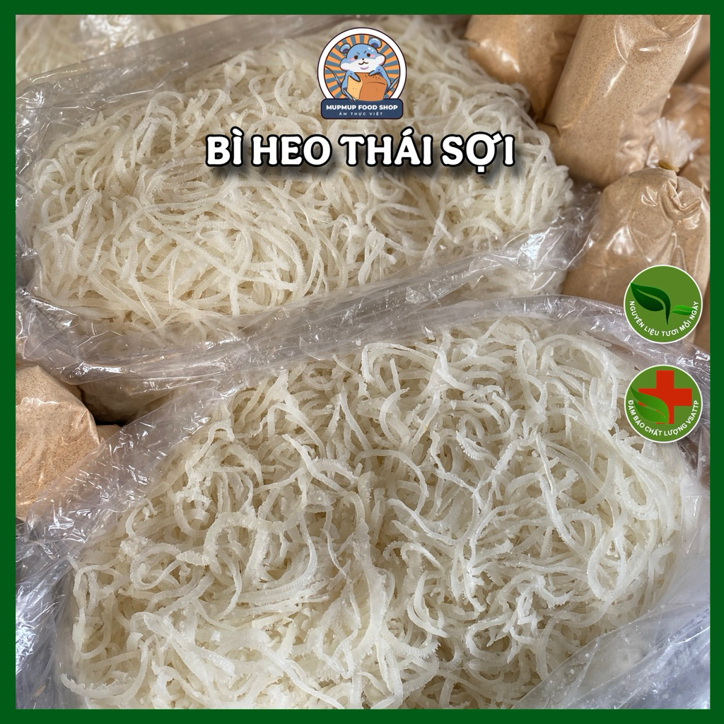 Bì heo thái sợi tươi, Thính gạo ăn cơm tấm_Bì lớn/ Bì nhỏ [GIAO HỎA TỐC]