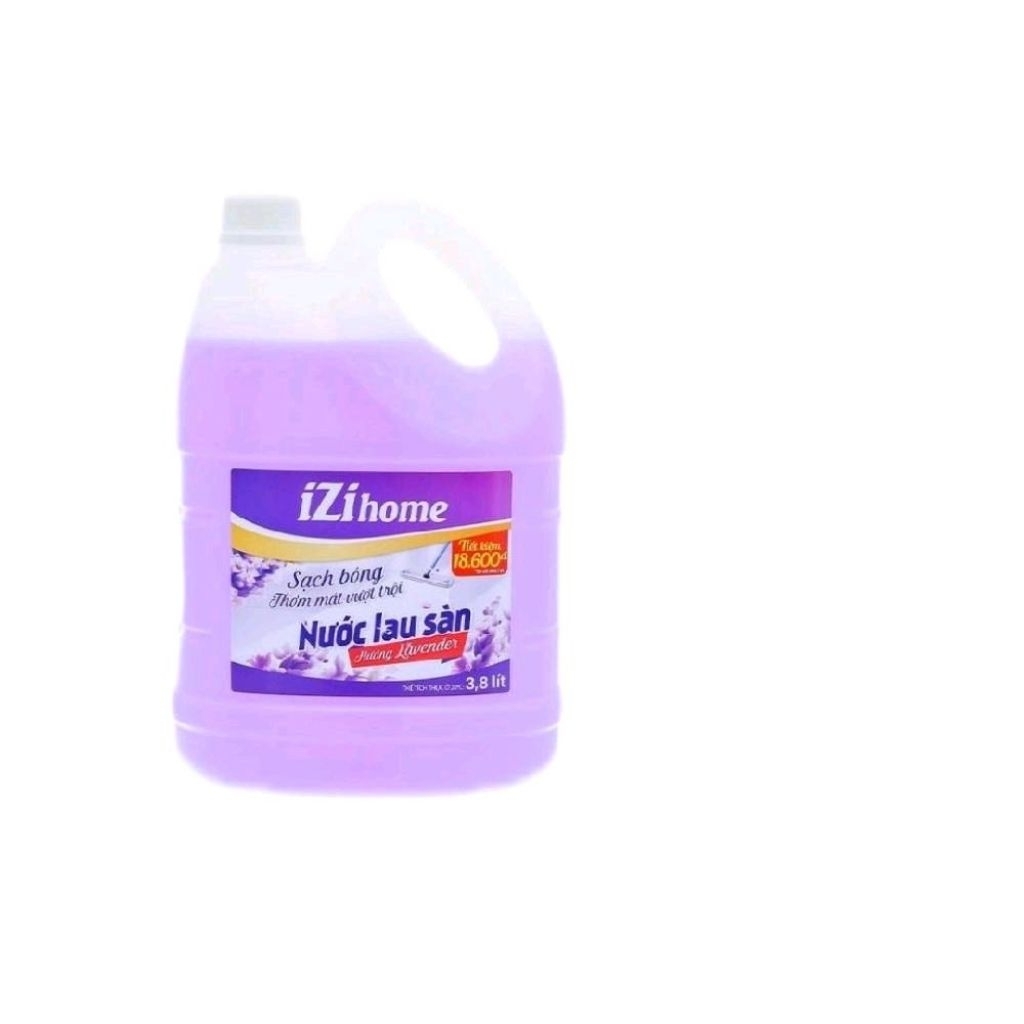 Nước lau sàn IZI HOME hương lavender can 3.8 lít