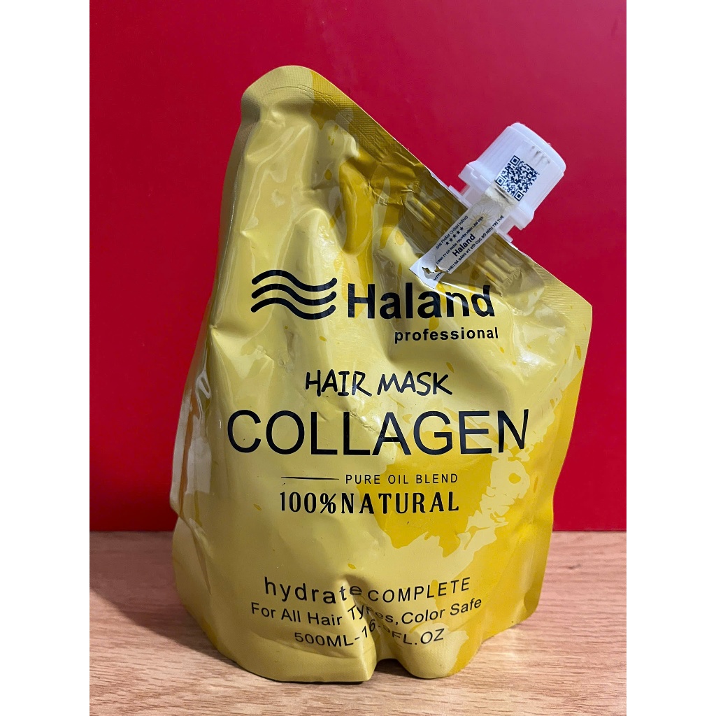 Hấp dầu haland collagen phục hồi siêu mềm mượt hair mask 500ml