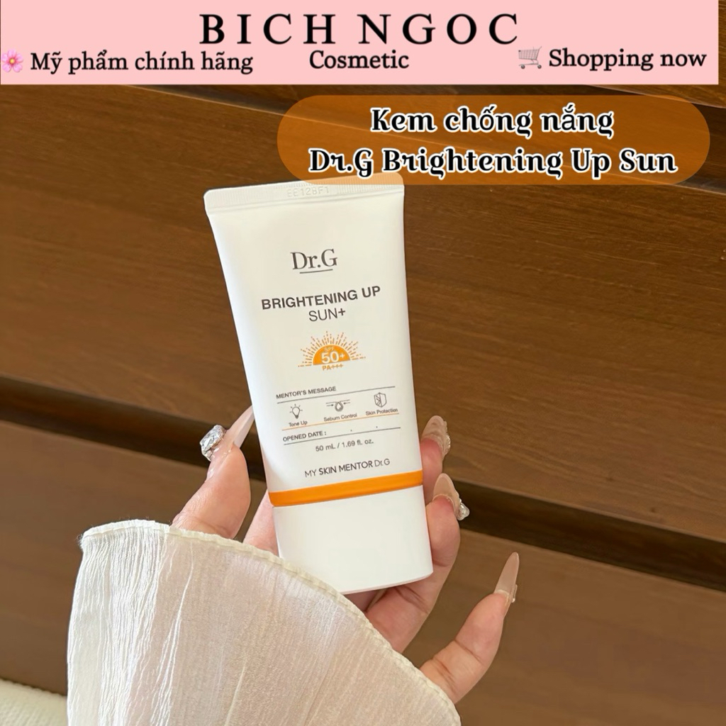 Kem chống nắng Dr.G Brightening Up Sun Spf 50 PA+++ (Tuýp Cam)- Hàng Công Ty