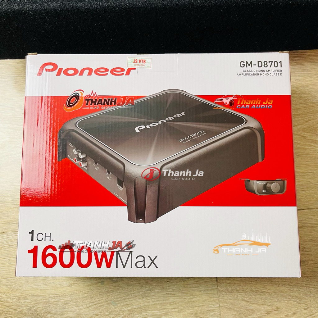 Amply sub hơi ôtô, amply kéo sub ôtô, amply mono , Pioneer D8701,kèm Phụ Kiện cao cấp
