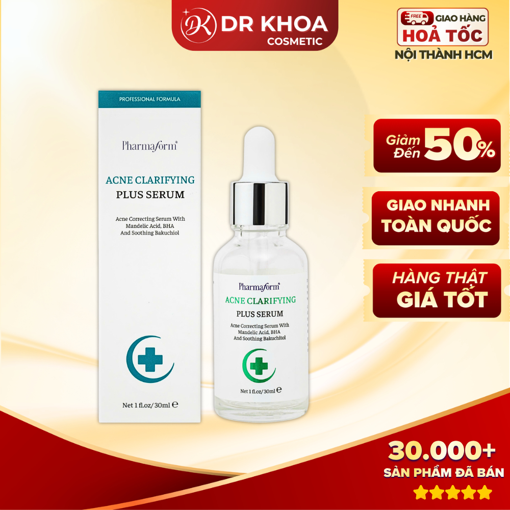 Serum Kiềm Dầu Giảm Mụn 2% BHA + Kẽm 1% ZinC PCA Pharmaform Acne Clarifying 30ml