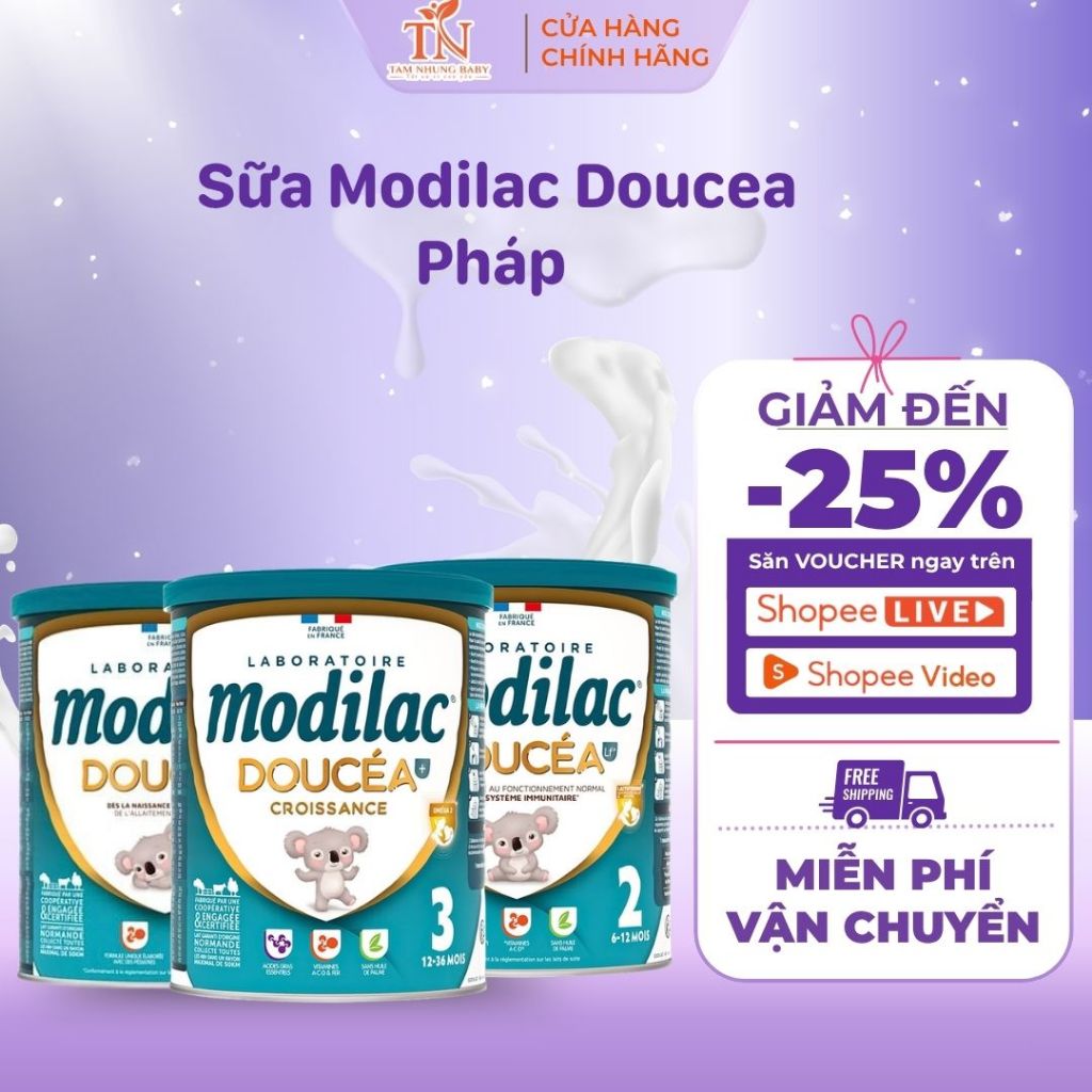 Sữa Modilac Doucea Pháp Chính Hãng – Sữa Mát, Dễ Hấp Thu, Hỗ Trợ Đề Kháng Cho Bé – Tâm Nhung Baby