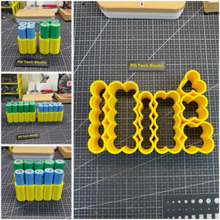 Khuôn cố định pin 18650, 21700 - PD Tech Studio