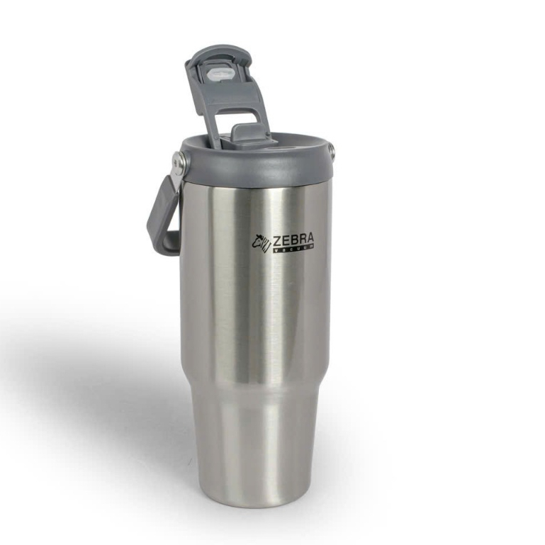 Ly giữ nhiệt Thái Lan Zebra Jiffy III 912827 - 900ml có quai xách ống hút