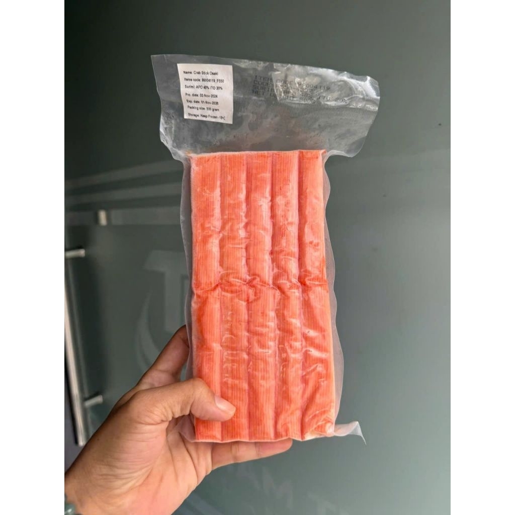 Thanh CUA surimi xuất dư. Gói 500g  (giao hỏa tốc TPHCM)