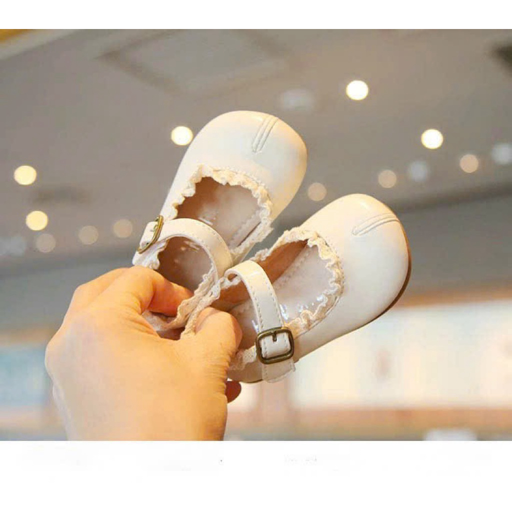 Giày Búp Bê Phối Ren Tiểu Thư Dành Cho Bé, Giày Lolita Nàng Thơ Mềm Mại Dành Cho Bé Gái HANNABABY