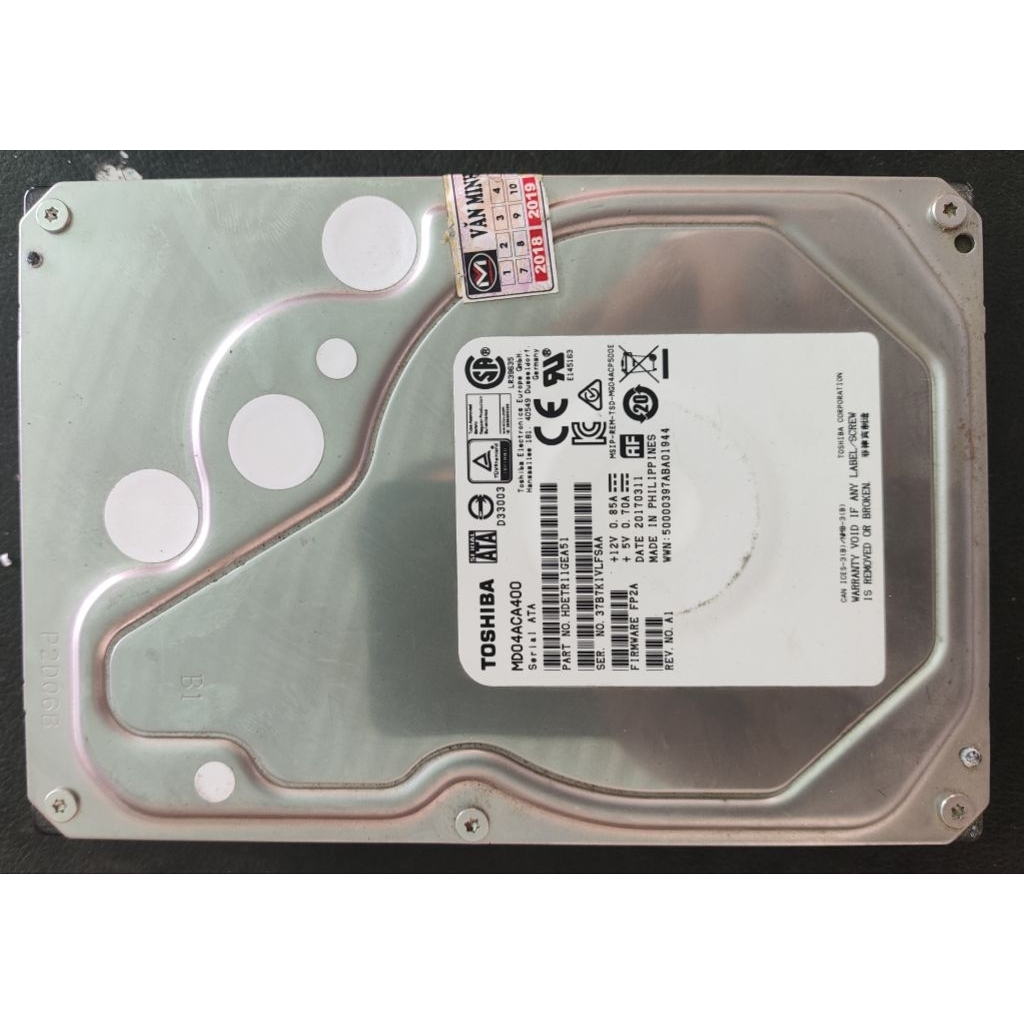 HDD 4TB TOSHIBA Cũ tháo máy.