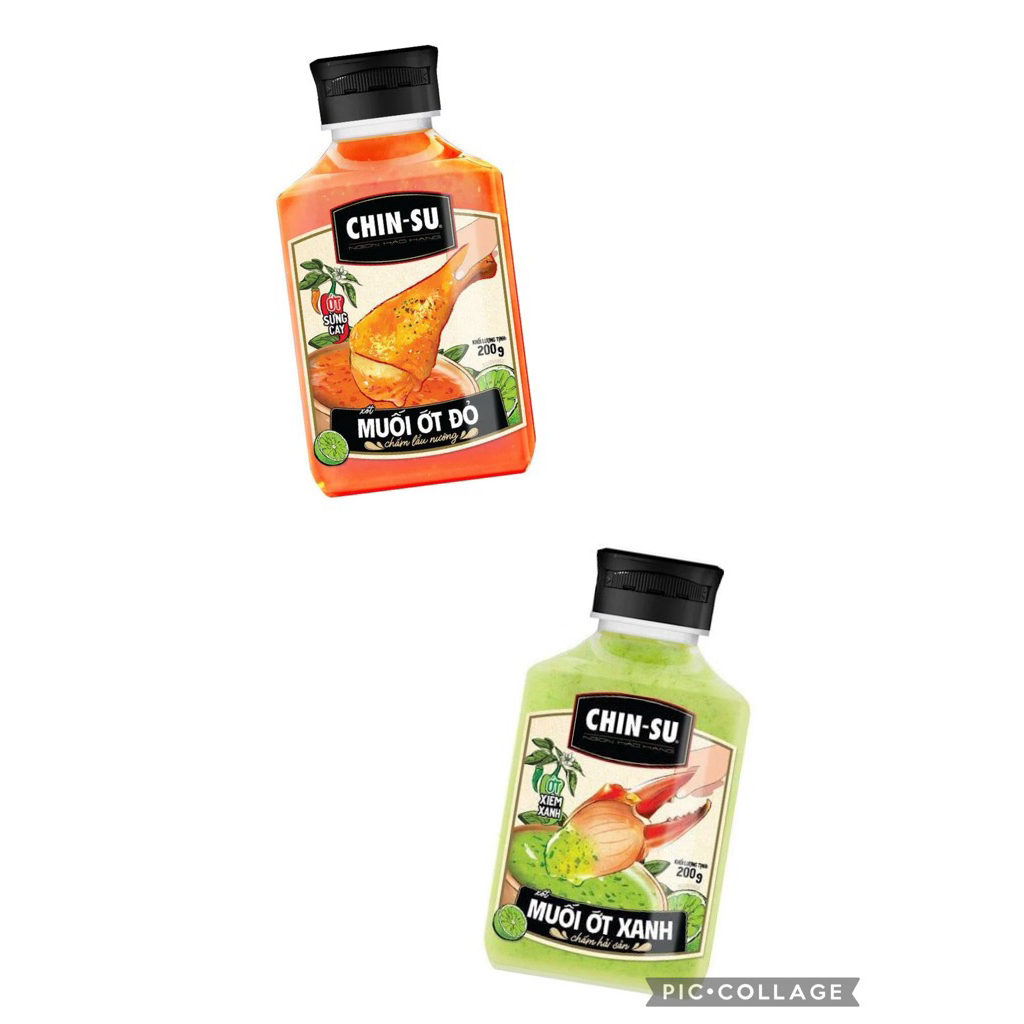 1 Chai Xốt muối ớt xanh / muối ớt đỏ CHINSU 200g