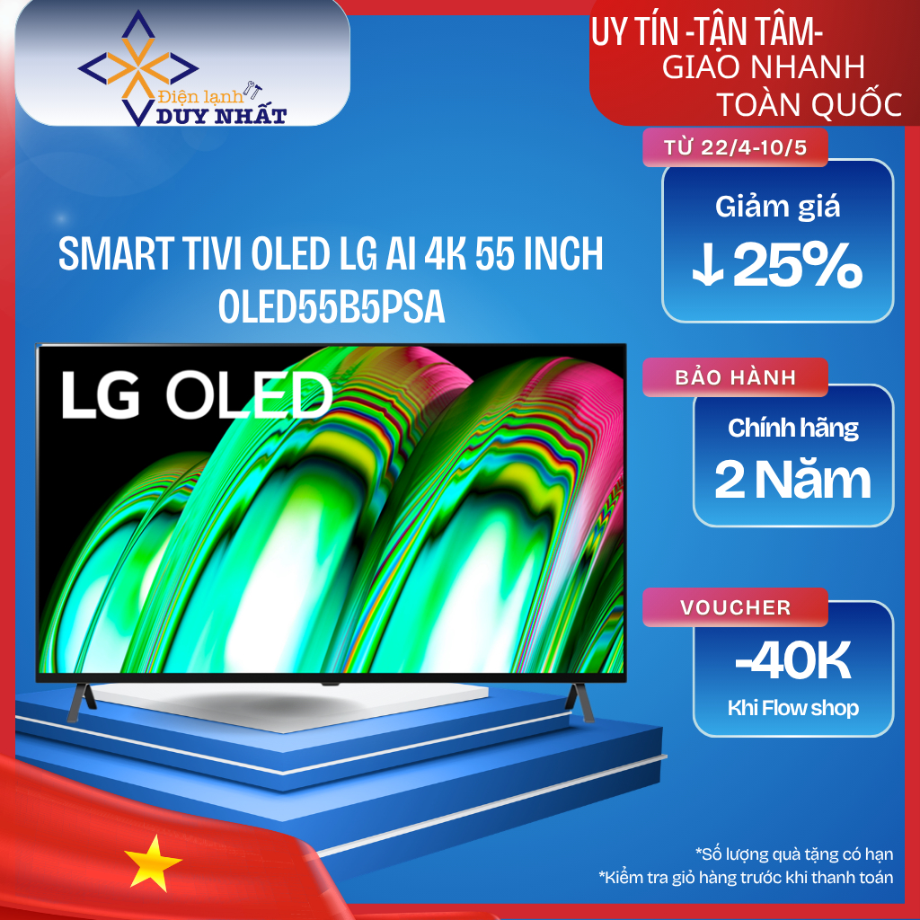 Smart Tivi OLED LG AI 4K 55 inch OLED55B5PSA