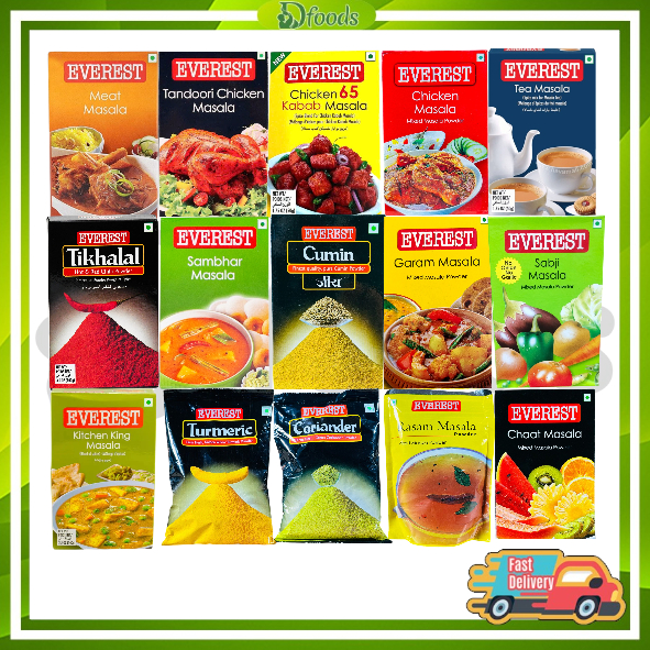 Bột gia vị tổng hợp Everest Masala 100g (Meat, Chicken, Tandori, Garam, Chicken65)