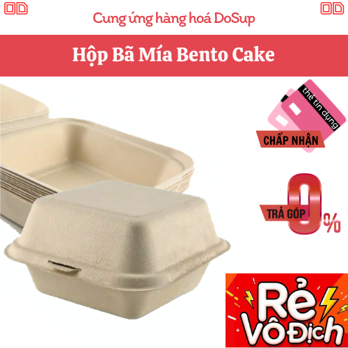Bộ Hộp Bã Mía - Bento Cake - Đựng Bánh Kem, Bánh Bento, Bánh Gato