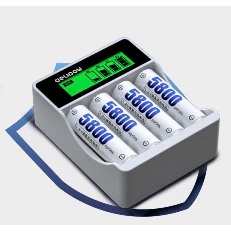 pin sạc AA, AAA, bộ pin sạc Delipow chính hãng, pin sạc AA 5800, pin sạc AAA 2800